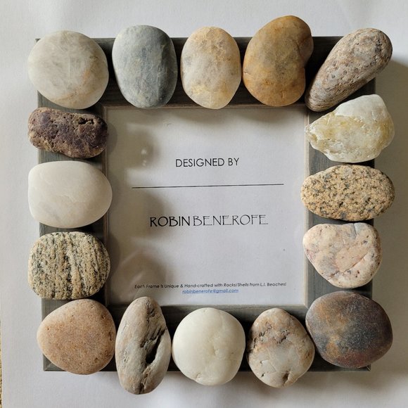 Picture Frame - Unique Hand-Crafted with Cool Rocks - Picture 3 of 10